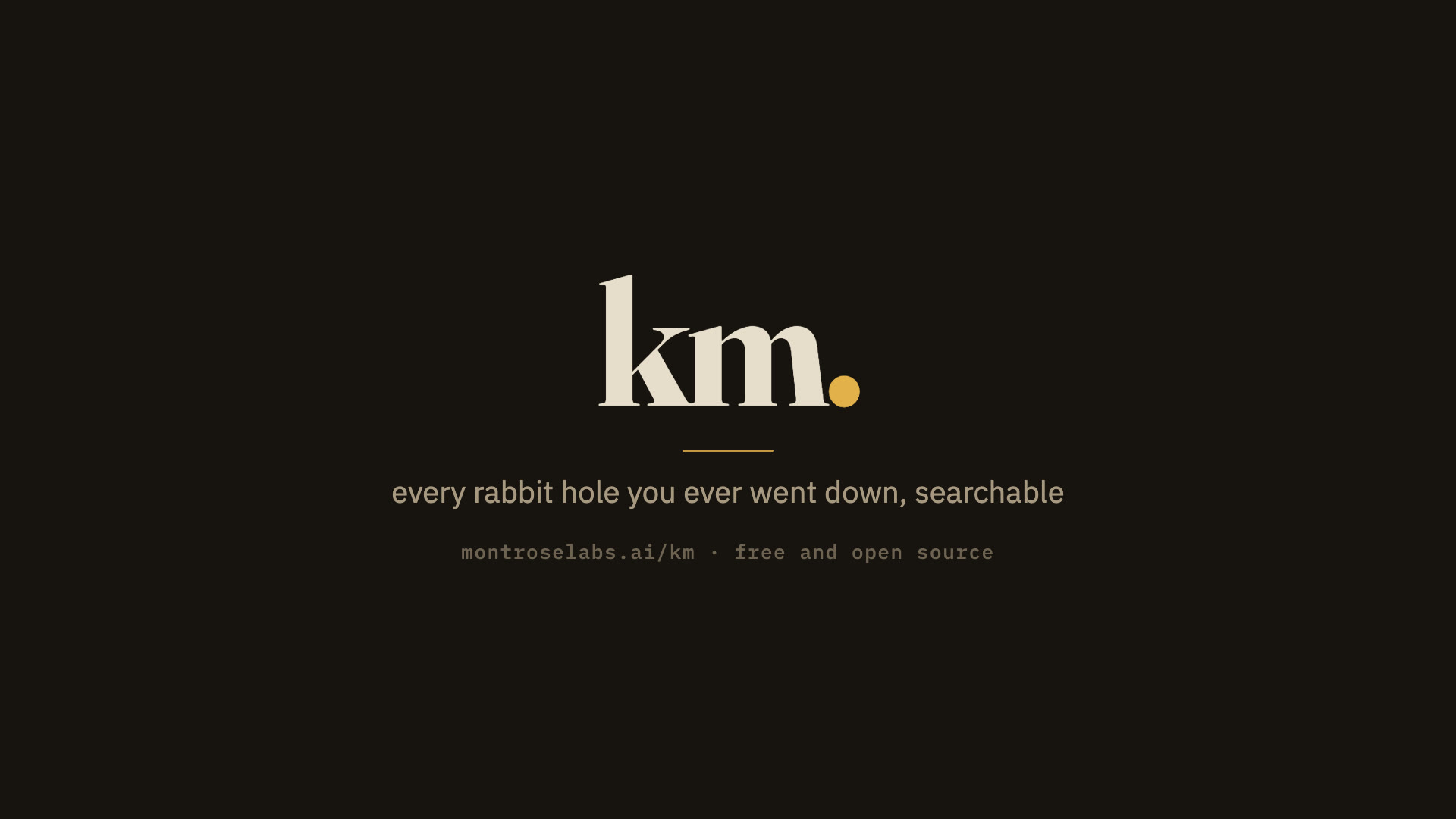 km, a personal knowledge base